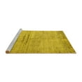 thumbnail image 2 of Ahgly Company Machine Washable Indoor Square Persian Yellow Traditional Area Rugs, 7' Square, 2 of 4