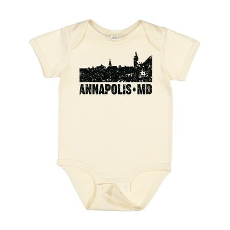 

Inktastic Annapolis Skyline Grunge Gift Baby Boy or Baby Girl Bodysuit