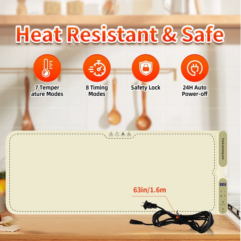MQ 39.4" x 15" Warming Mat, 7-Heat Levels photo 8