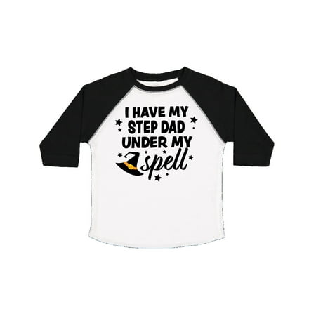 

Inktastic I Have My Step Dad Under My Spell with Cute Witch Hat Gift Toddler Boy or Toddler Girl T-Shirt
