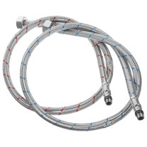 WEUVEB 1Pc Stainless Steel Hose Flexible Sink Hose Braided Exterior for Hot Cold Water Faucet