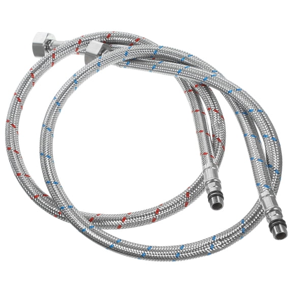 WEUVEB 1Pc Stainless Steel Hose Flexible Sink Hose Braided Exterior for Hot Cold Water Faucet