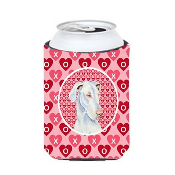 Great Dane Valentines Love and Hearts Can or Bottle Hugger