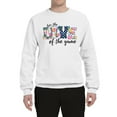 thumbnail image 3 of For the Love of the Game Sports Unisex Crewneck Graphic Sweatshirt, White, Medium, 3 of 5