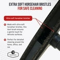 thumbnail image 4 of Genuine MP Soft Touch Deluxe Vacuum Cleaner or Central Vac Hardwood and Bare Floor or Wall Brush. Natural Delicate Horse Hair Bristles for Thorough Cleaning. (12 Inch), 4 of 8