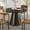Black, variant on Oubayajia Round Dining Table for 4, 47 Inches Wood Small Dining Table for Kitchen Living Room, Walnut
