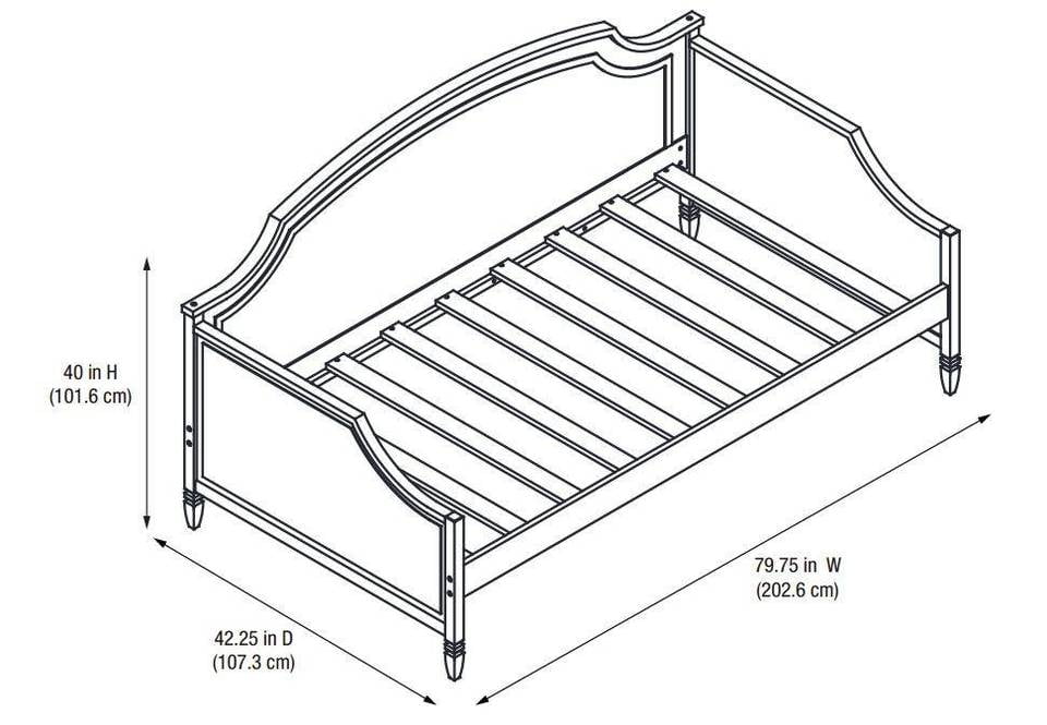 Better Homes and Gardens Lillian Twin Daybed, White