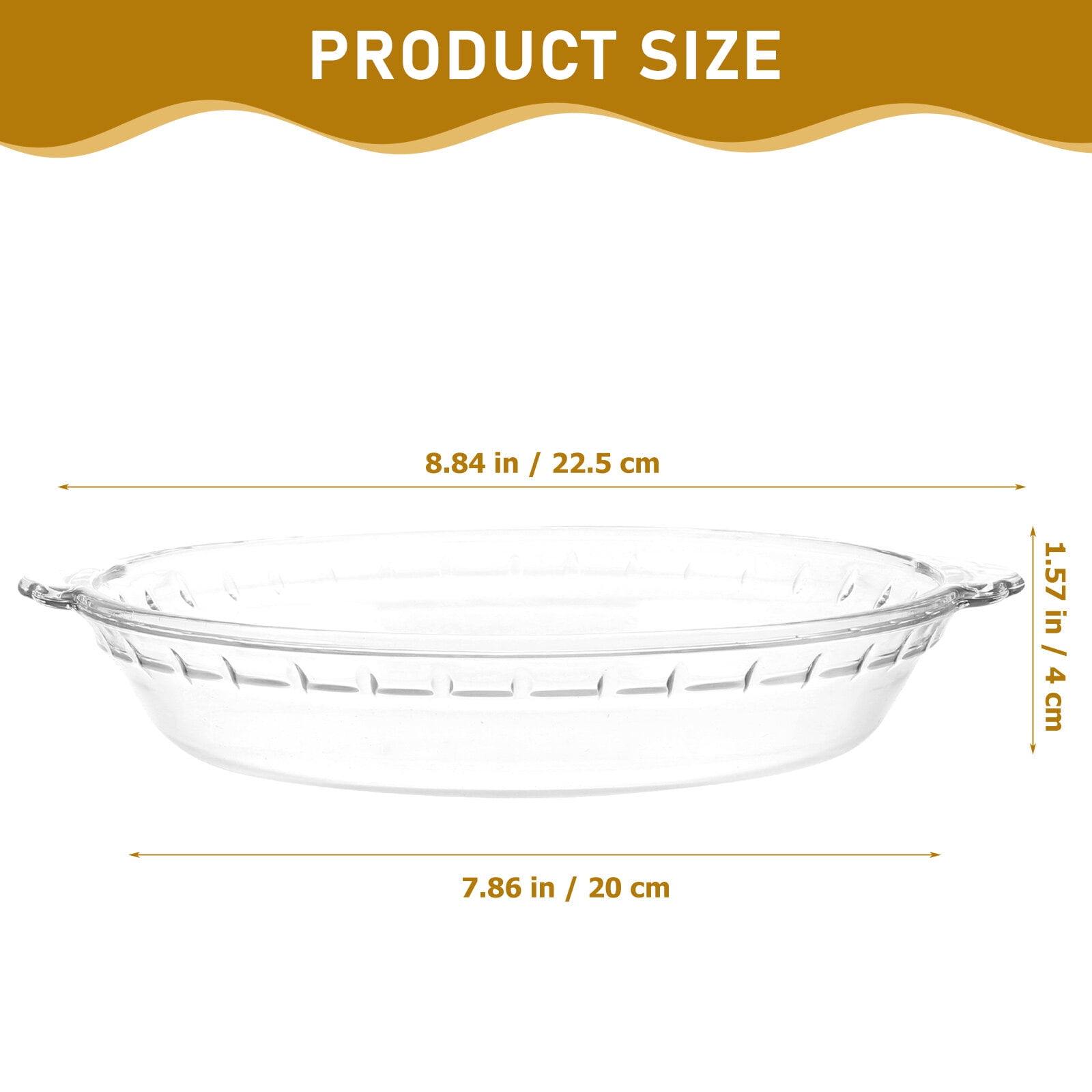 8 Inch Glass Pie Plate Pie Baking Dishes Transparent Microwave Oven 8-inch-glass-pie-plate-pie-baking-dishes-transparent-microwave-oven