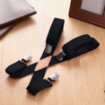 thumbnail image 6 of Buyless Fashion Suspenders for Men - 48" Adjustable Straps 1 1/4" - X Back With Black Clips - 5142-Black, 6 of 8
