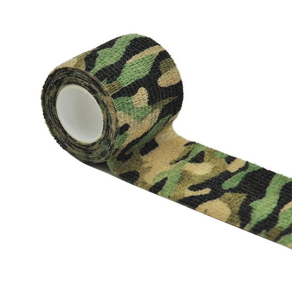 Toystoory Envoltura elástica transpirable, protección Flexible, vendaje autoadhesivo, cinta de mochilero para acampar, equipo para campistas al Ropa Deportiva, Zapatos Camuflaje 2.5 cm x 4.5 m