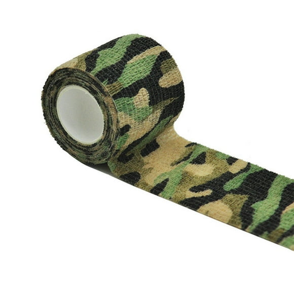 Eigraketly Envoltura elástica Protección Vendaje autoadhesivo Fitness Correr Cinta Regalos Tobillo Brazo Exterior Camuflaje 2.5cmx4.5m Type3 NO3