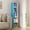 Blue; White, variant on HOMLUX 9" x 12" x 52" Storage Shelf 5 Tier Cube Bookcase, Suitable for Small Space, Gray