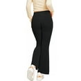 thumbnail image 5 of Girls Flare Pants High Waist Stretch Size 8-9 Years Old Black Bootcut Leggings, 5 of 7