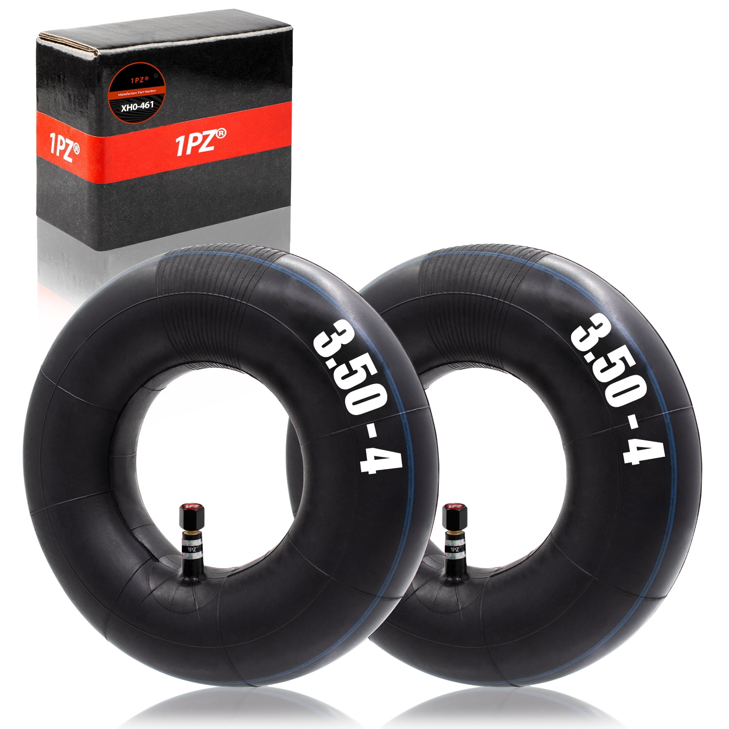 2 PACK Tyre & Innertube STRAIGHT VALVE 4.10 /3.50-4 Sack Truck Trolley Wheel 