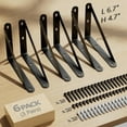 thumbnail image 2 of 6.7x4.7 Shelf Brackets 6-Pack, Shelf Support Shelf Holder Steel Wall Mount Heavy Duty Small L Shape Triangle 90 Degree Metal Black with Screws Anchors Soporte de Estante, 2 of 7