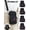 Black-Letter D (1 Piece), variant on Black Monogram Letter Crossbody Phone Bag With Zipper Pockets