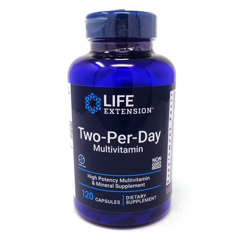 Life Extension TwoPerDay Capsules High Potency Multivitamin & Mineral Supplement 120 Life Extension TwoPerDay Capsules High Potency Multivitamin & Mineral Supplement 120