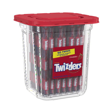 twizzlers licorice tub candy strawberry chewy twists count oz walmart