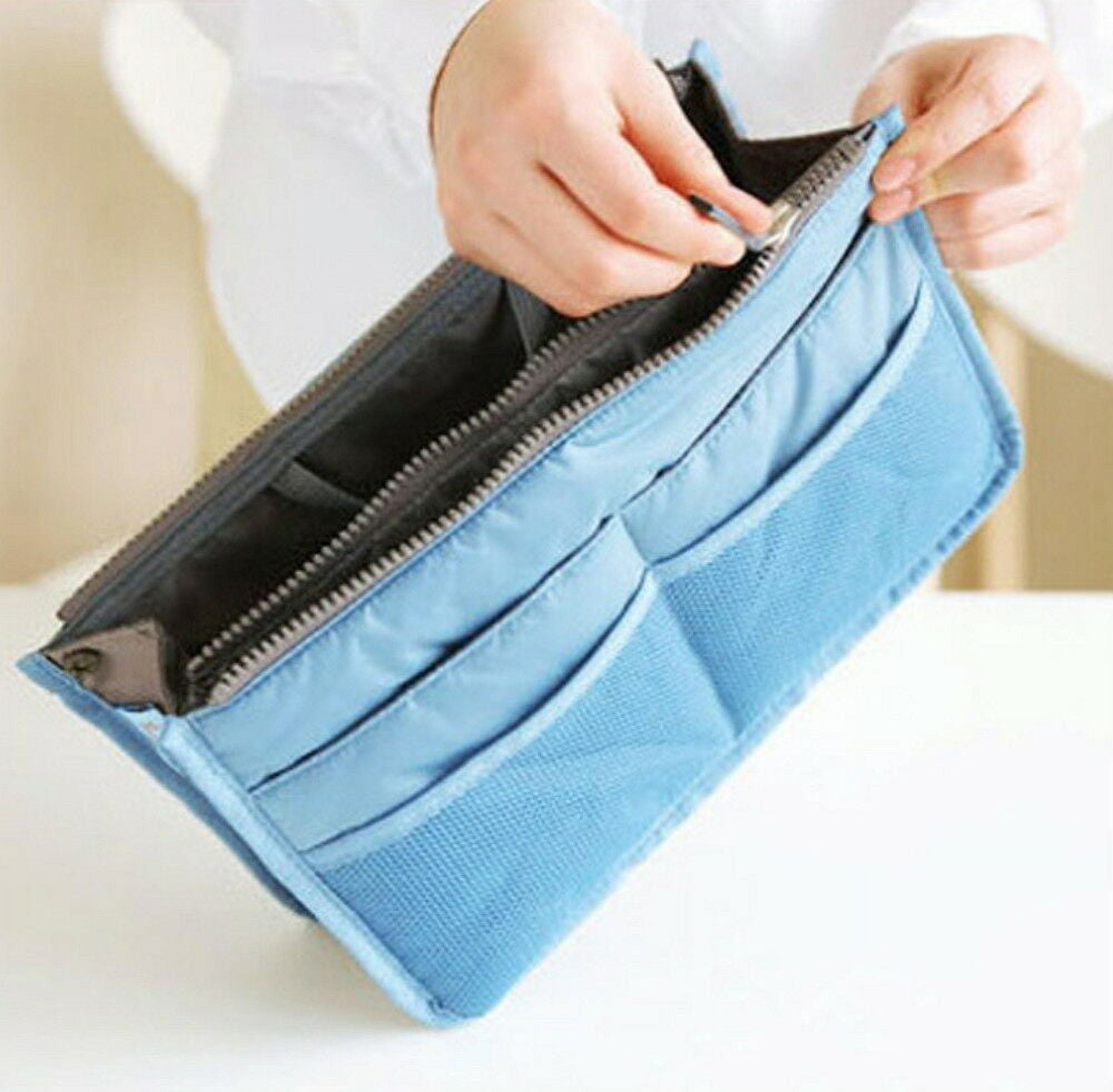 Vercord Purse Organizer Insert Bag Tote Handbags Pocketbook Inserts  Organizers Zipper 11 Pockets Light Grey Medium - Walmart.com