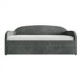 thumbnail image 3 of Castle Place Corduroy Luxe Twin Daybed with 2 Storage Drawers, Grey, 3 of 8
