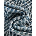 thumbnail image 4 of Unique Loom Chindi Chevron Collection Area Rug - Claire (4' 1" x 6' 1" Rectangle Denim/Light Blue), 4 of 7