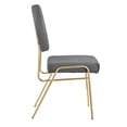 thumbnail image 3 of Modway Craft 18.5" Upholstered Fabric Dining Side Chair in Gold/Gray (Set of 2), 3 of 10