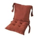 thumbnail image 2 of Cojín para silla, tapete para silla con respaldo y correas, cojín ergonómico para asiento Marrón, 2 of 9