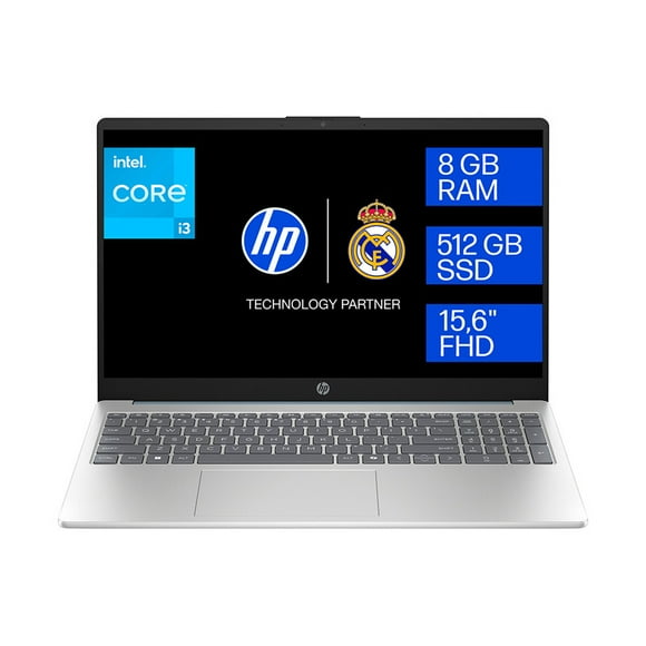 Laptop HP 15-fd0231la Intel Core i3 8 núcleos 8GB RAM 512GB SSD Azul