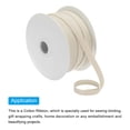 thumbnail image 3 of Uxcell Cotton Twill Tape 1/4" 50 Yards Cotton Ribbon Bias Binding Tape for Sewing Gift Wrapping Craft Beige, 3 of 4