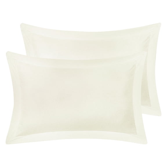 Unique Bargains 2-Pack Envelope Closure Pillow Sham Standard Beige