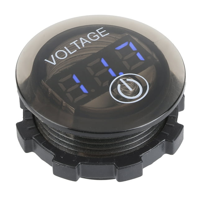 Digital Voltmeter, Energy-saving Car Voltmeter Voltage Meter For Car Motorcycles, Boats For Monitor The Voltage Red,Blue,Green