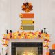thumbnail image 5 of Guirnalda de hojas artificiales de ratán para Halloween,Acción de Gracias,guirnalda de hojas de arce con calabaza colgante,decoración para fiestas en interiores, 5 of 7