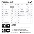 thumbnail image 2 of Cozy 60"x 76" Frameless Double Slide Shower Door 3/8" Tempered Glass, 2 of 11