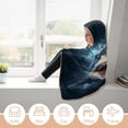 thumbnail image 5 of Hungry Shark Blanket Hoodie Wearable Throw Blankets For Couch Blanket For Kids Teens Men Women, 5 of 6
