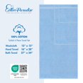 thumbnail image 4 of Juego de toallas Cotton Paradise de 6 piezas, 100% algodón, azul cielo turco, 4 of 7