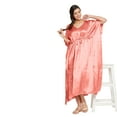 thumbnail image 3 of Gypsie Blu Satin Silk Kaftan for Women Sleepwear Maxi Dress Adjustable Nightgown Plus Size Kimono Sleeve Ladies Caftan Online, 3 of 7