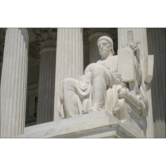 24"x36" Gallery Poster, Guardian of Law by James Earle Fraser, US Supreme Court