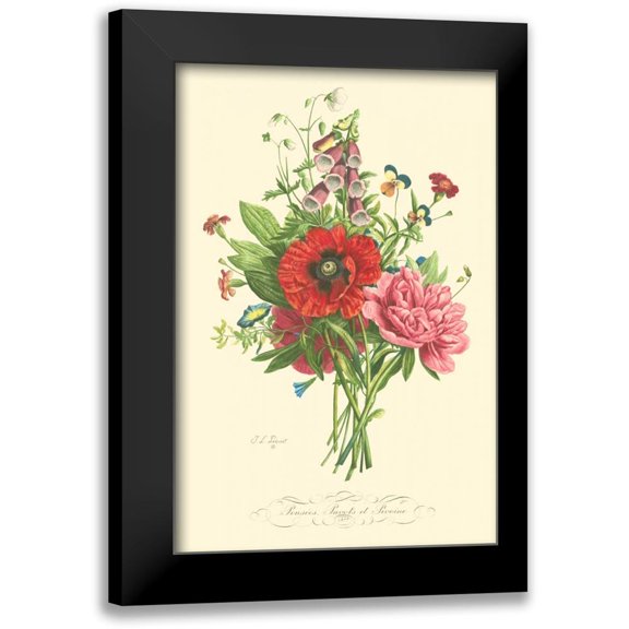 Prevost, T.L. 11x14 Black Modern Framed Museum Art Print Titled - Plentiful Bouquet II