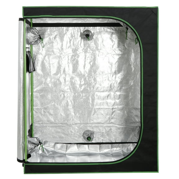 SKTPI 2x4 Grow Tent, High Reflective Mylar Hydroponic Growing System, 48"x24"x60" Indoor Growing Tent Greenhouse Kit, Grow Box w/Observation Window & Floor Tray, Home Plant Fruit, Flower, Farmer Veg