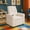 Wooly White, variant on Chase Kids/Toddler Recliner Chair - Push Back Lounge Sofa for Boys & Girls Age 3+, Wooly White