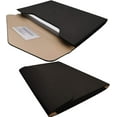 thumbnail image 3 of PU Leather A4 File Folder Document Holder Waterproof Portfolio Envelope Folder Case with Invisible Magnetic Closure 2 Packs (Black&Brown, A4-2Packs), 3 of 4