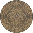 thumbnail image 1 of Art Carpet Plymouth Collection Refreshing Flat Woven Indoor & Outdoor Round Area Rug, Gray, 7 ft., 1 of 1
