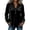 Black, variant on Women's Elegant Velvet Henley Blouse V Neck Long Sleeve Loose Tunic Shirts Dress Tops Fall Winter Business Casual Party Outfits Wine