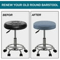 thumbnail image 7 of AIGIA 2 Pack Bar Stool Covers Round Stool Covers With Elastic Bands Slipcover Washable Stool Cushion Covers, 7 of 7
