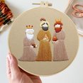 thumbnail image 4 of Hovmgk Vintage Religious DIY Hand Embroidery Kit, Complete Needlework Craft Set with Materials for Personalized Religious Decorations, Creative Handmade Home Decor Gift, 4 of 5