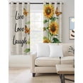 thumbnail image 2 of Sunflower Blackout Curtains for Bedroom Living Room Darkening Curtains 90 Inch Watercolor Summer Botanical Butterfly Rustic Black Out Window Curtain Privacy Window Treatment Grommet Drapes 52"x90"x2, 2 of 9