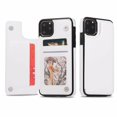 thumbnail image 1 of Leather Flip Wallet Case Card Holder Phone Back Cover for iPhone 12 (White), 1 of 8