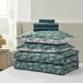 thumbnail image 6 of LammaLoe King Size Comforter Set, 7 Piece Botanical Bed in a Bag , Reversible Bedding Comforter Set with Sheets, Modern Bed Set, Gentle Pine/Cloudstone, 6 of 7