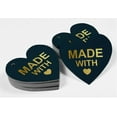 thumbnail image 4 of Inkdotpot Pack Of 100 Made With Love Wedding Favor Paper Tags Craft Real Gold Foil Hang Tags, 4 of 6