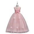 thumbnail image 2 of Esaierr Kids Girls Flower Girl Dress Girls Birthday Dress 4-16Y Big Girls' Dresses Ball Gown Birthday Dresses Cute Dresses for Teen Girls Pageant Dresses for Toddler Girls Puffy Dress, 2 of 6